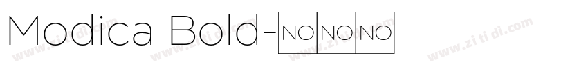 Modica Bold字体转换